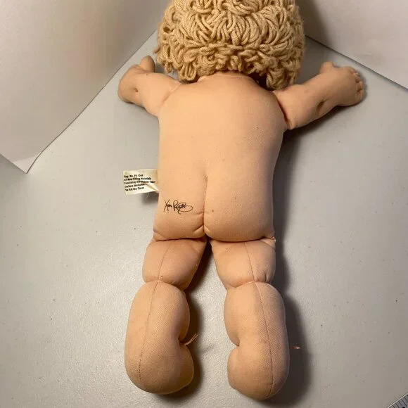 1983 Cabbage Patch Kids Doll Green Eyes Short Curly Blonde Hair CPK Outfit+Shoes - Picture 12 of 15